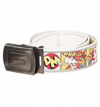 Retro Danger Mouse Comic Strip PU Belt Retro Danger Mouse Comic Strip PU Belt