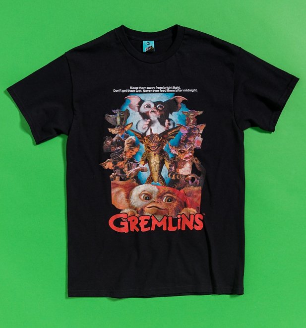 Retro Gremlins Black T-Shirt
