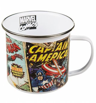 Retro Marvel Comics Enamel Boxed Mug Retro Marvel Comics Enamel Boxed Mug