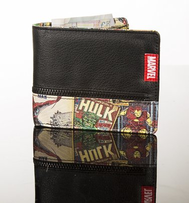 Retro Marvel Comics Inside Print Wallet Retro Marvel Comics Inside Print Wallet