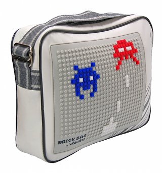 Retro Messenger Bag With Bricks Retro Messenger Bag With Bricks