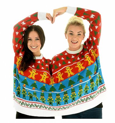 Retro Nutcracker Knitted Twosie Jumper from Cheesy Christmas Jumpers Retro Nutcracker Knitted Twosie Jumper from Cheesy Christmas Jumpers