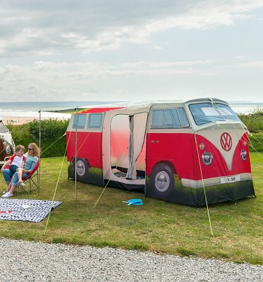 Retro VW Bus Camper Zelt 1:1 Nachbildung, Rot