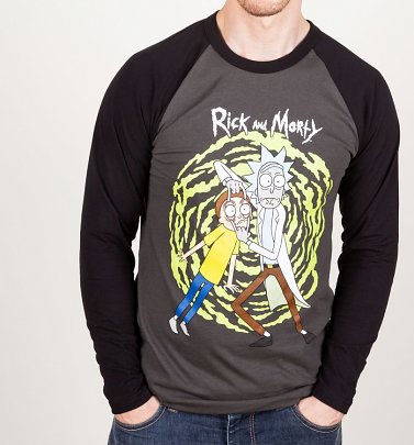 Rick and Morty Baseball T-Shirt Rick and Morty Baseball T-Shirt