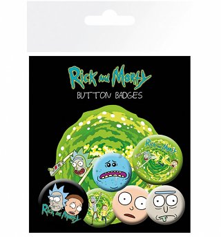 Rick and Morty Characters Badge Pack Rick and Morty Characters Badge Pack