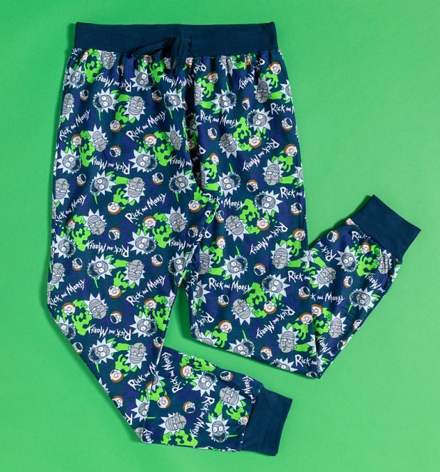 Rick and Morty Cuffed Loungepants Rick and Morty Cuffed Loungepants