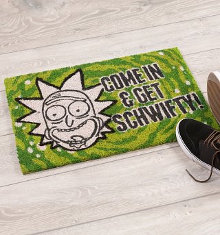 Rick and Morty Get Schwifty Door Mat Rick and Morty Get Schwifty Door Mat