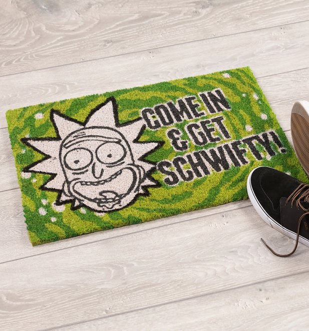 Rick and Morty Get Schwifty Door Mat Rick and Morty Get Schwifty Door Mat