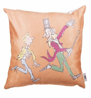 Roald Dahl Charlie And The Chocolate Factory 40cm Feather Filled Cushion Roald Dahl Charlie And The Chocolate Factory 40cm Feather Filled Cushion