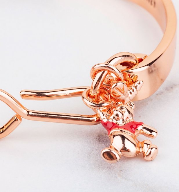 Official Rose Gold Plated Braver Than You Believe Winnie The Pooh Bangle 