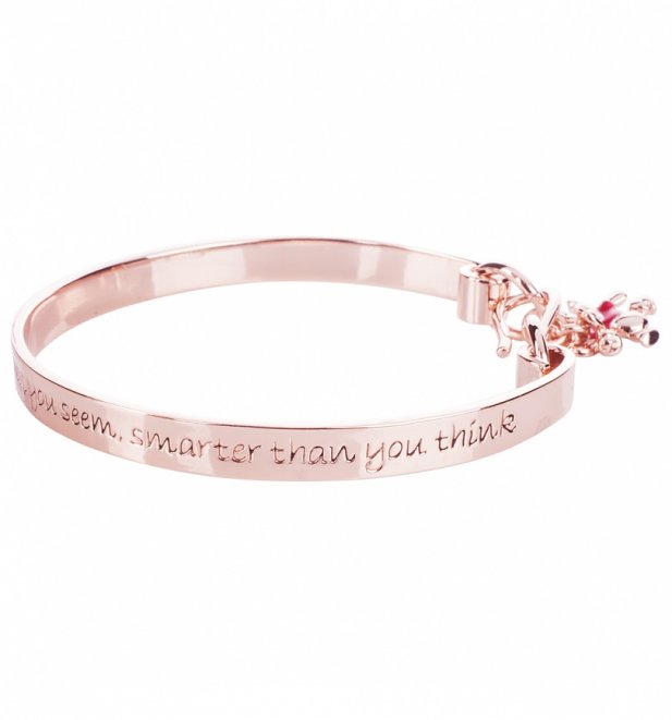 Rose Gold Plated Braver Than You Believe Winnie The Pooh Bangle from Disney Couture Rose Gold Plated Braver Than You Believe Winnie The Pooh Bangle from Disney Couture