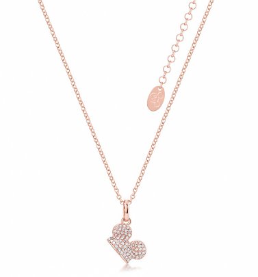 Rose Gold Plated Mickey Mouse Clear Crystal Ears Necklace from Disney by Couture Kingdom Rose Gold Plated Mickey Mouse Clear Crystal Ears Necklace from Disney by Couture Kingdom