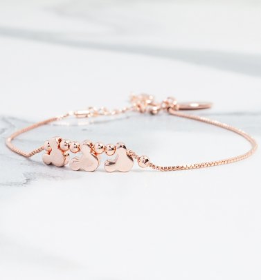 Rose Gold Plated Minnie Mouse Heads Charm Bracelet Rose Gold Plated Minnie Mouse Heads Charm Bracelet