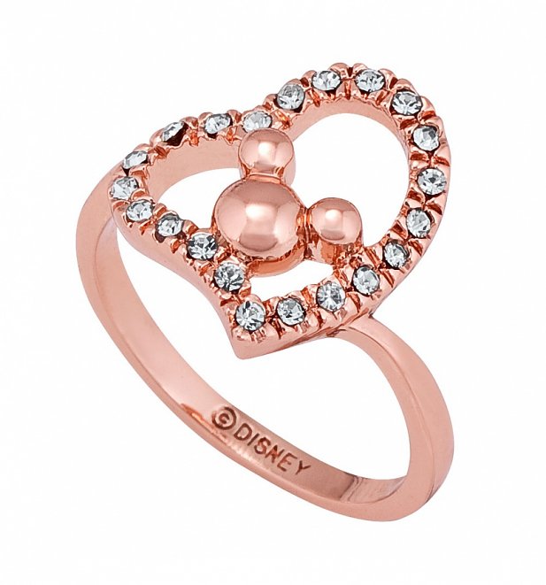 Rose Gold Plated Minnie Mouse Heart Ring from Disney Couture Rose Gold Plated Minnie Mouse Heart Ring from Disney Couture