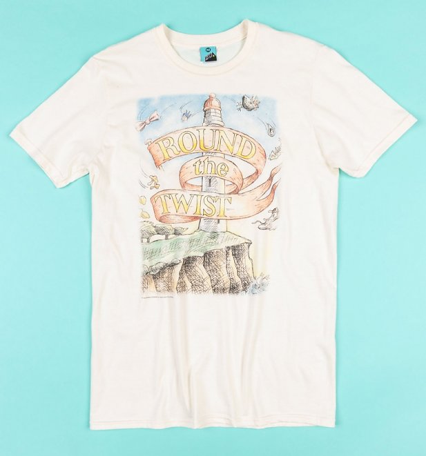 Round The Twist Retro Lighthouse Ecru T-Shirt