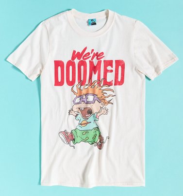 Rugrats Chuckie We're Doomed Ecru T-Shirt