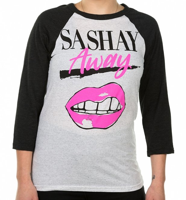 Sashay Away RuPaul's Drag Race Grey and Charcoal Triblend Raglan Baseball T-Shirt Sashay Away RuPaul's Drag Race Grey and Charcoal Triblend Raglan Baseball T-Shirt