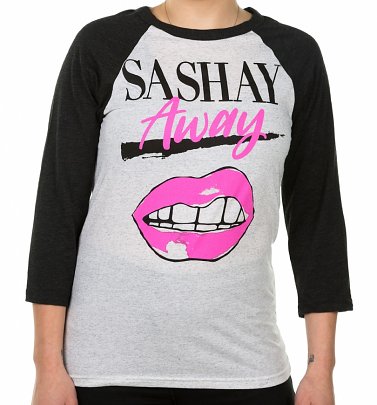 Sashay Away RuPaul's Drag Race Grey and Charcoal Triblend Raglan Baseball T-Shirt Sashay Away RuPaul's Drag Race Grey and Charcoal Triblend Raglan Baseball T-Shirt