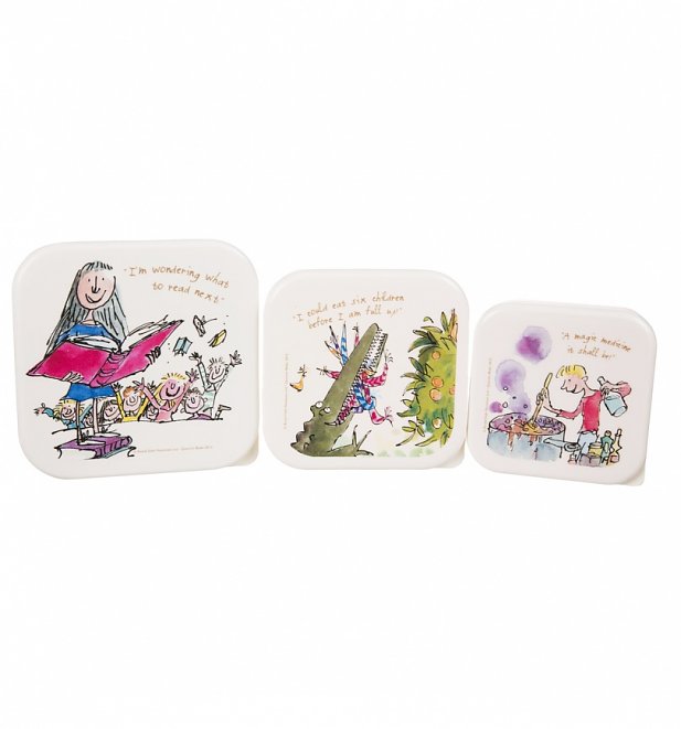 Set Of Three Nested Roald Dahl Snack Boxes Set Of Three Nested Roald Dahl Snack Boxes