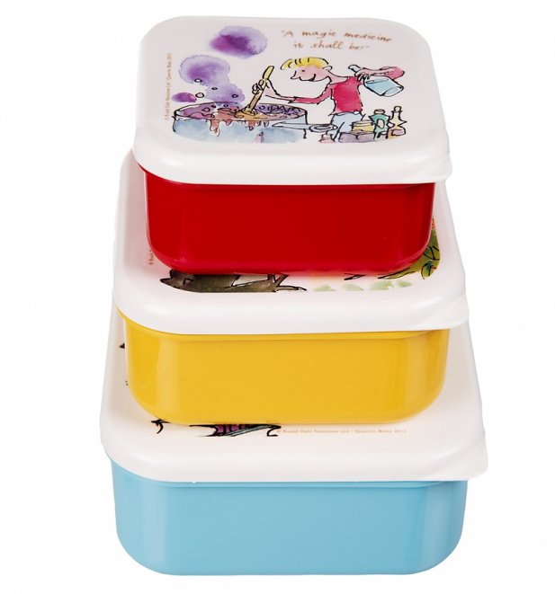 Set Of Three Nested Roald Dahl Snack Boxes Set Of Three Nested Roald Dahl Snack Boxes