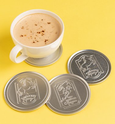 Set of Four Lord of the Rings Metal Embossed Coasters Set of Four Lord of the Rings Metal Embossed Coasters