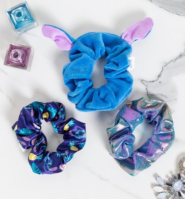 Set of Three Disney Lilo and Stitch Scrunchies