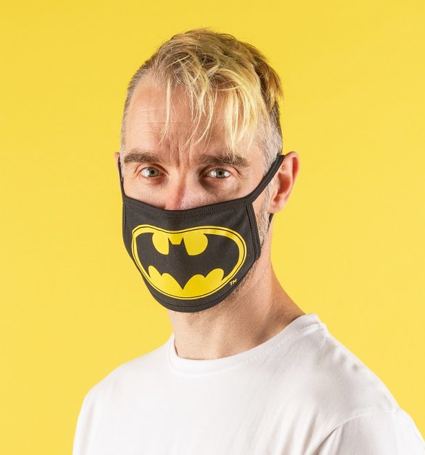 Set of Two Batman Logo Face Masks