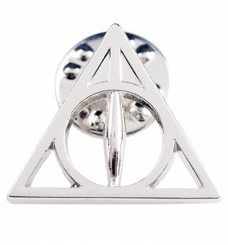 Silver Plated Harry Potter Deathly Hallows Pin Badge Silver Plated Harry Potter Deathly Hallows Pin Badge