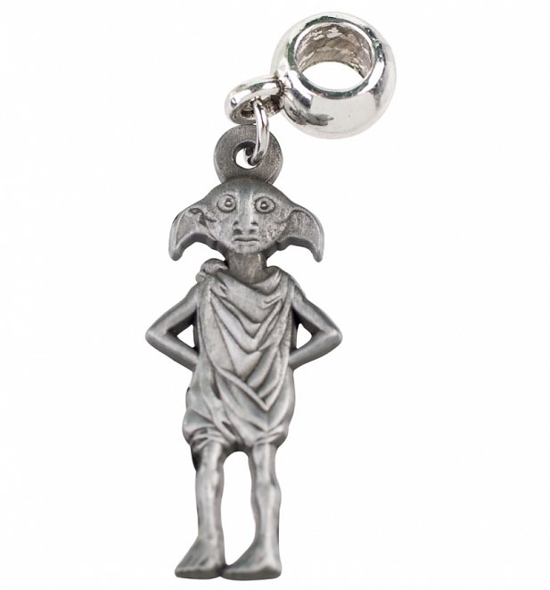 Silver Plated Harry Potter Dobby The House Elf Slider Charm Silver Plated Harry Potter Dobby The House Elf Slider Charm