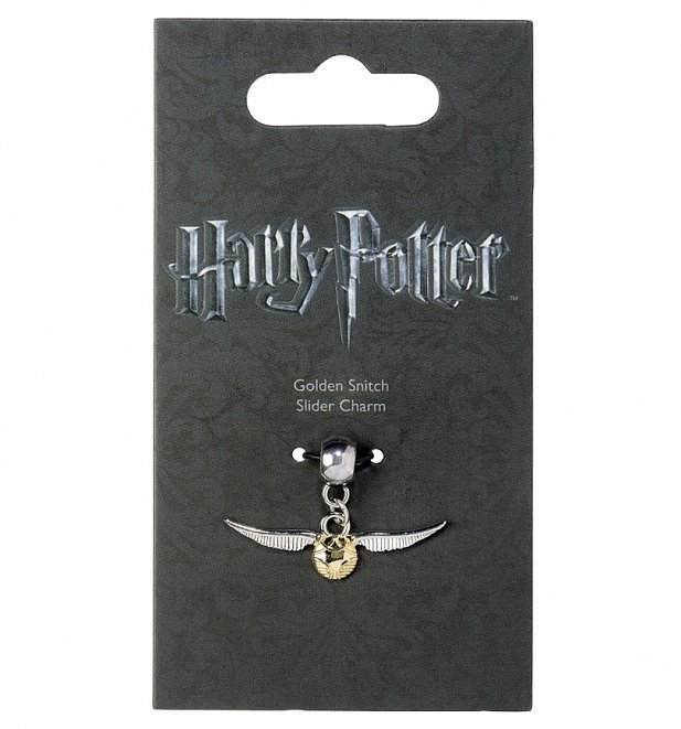 Silver Plated Harry Potter Golden Snitch Slider Charm Silver Plated Harry Potter Golden Snitch Slider Charm