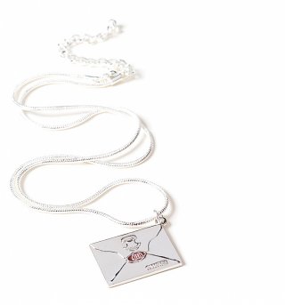 Silver Plated Harry Potter Hogwarts Letter Necklace Silver Plated Harry Potter Hogwarts Letter Necklace
