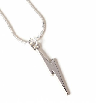 Silver Plated Harry Potter Lightning Bolt Necklace Silver Plated Harry Potter Lightning Bolt Necklace