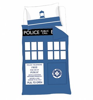 Doctor Who Timelord Tardis Single Duvet Cover Set