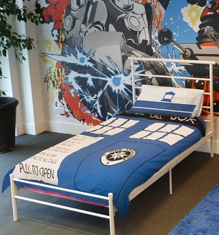 Doctor Who Timelord TARDIS Single Duvet Cover Set Doctor Who Timelord TARDIS Single Duvet Cover Set