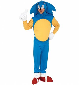 Men's Sonic The Hedgehog Fancy Dress Costume Men's Sonic The Hedgehog Fancy Dress Costume