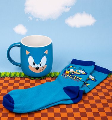 Sonic The Hedgehog Mug and Socks Gift Set Sonic The Hedgehog Mug and Socks Gift Set