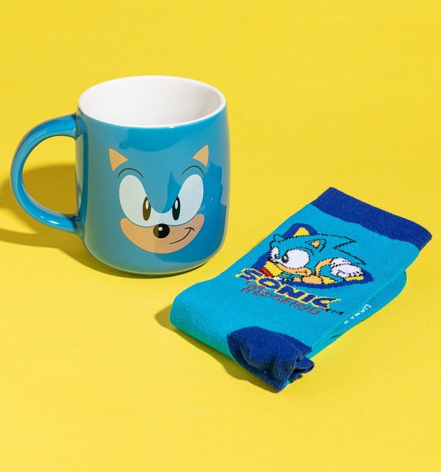 Sonic The Hedgehog Mug and Socks Gift Set