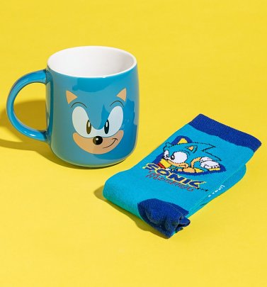 Sonic The Hedgehog Mug and Socks Gift Set Sonic The Hedgehog Mug and Socks Gift Set