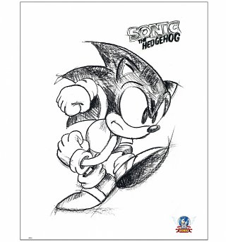 Sonic the Hedgehog Concept Artwork 11" x 14" Art Print Sonic the Hedgehog Concept Artwork 11" x 14" Art Print