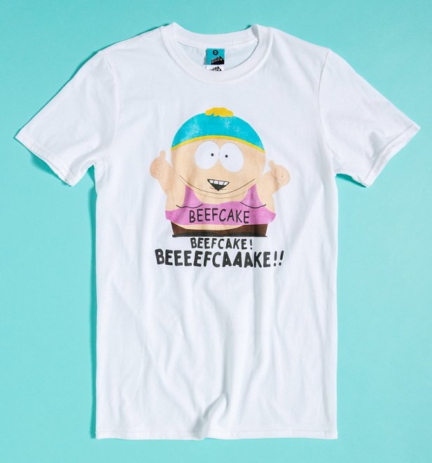 South Park Beefcake White T-Shirt