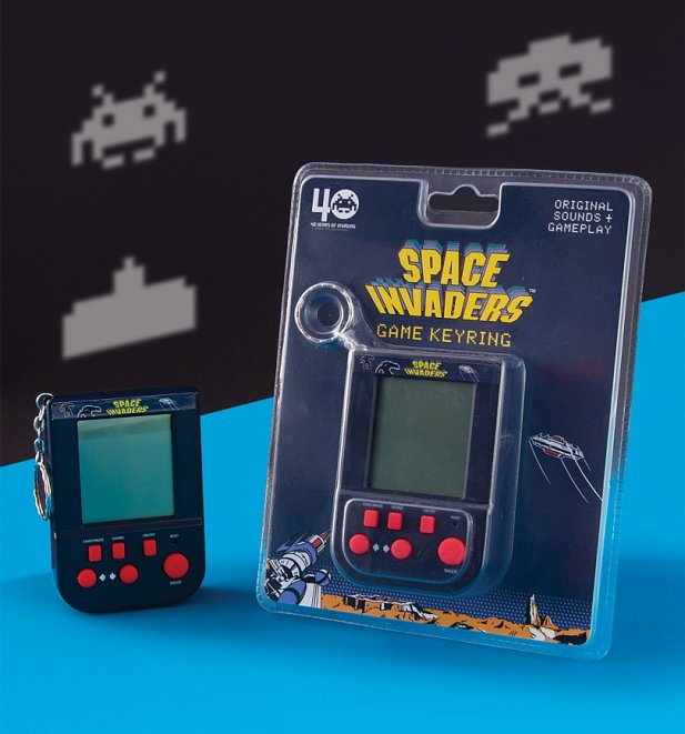 Space Invaders Game Keyring