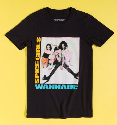 Spice Girls Wannabe Black T-Shirt