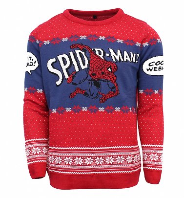 Spider-Man Webhead Knitted Christmas Jumper Spider-Man Webhead Knitted Christmas Jumper