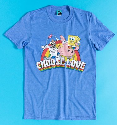 SpongeBob SquarePants Choose Love Pride Charity T-Shirt SpongeBob SquarePants Choose Love Pride Charity T-Shirt