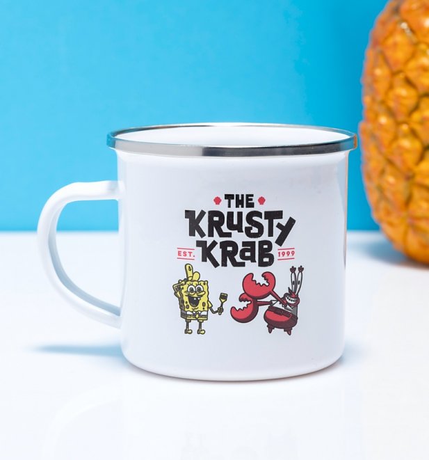 SpongeBob SquarePants The Krusty Krab Enamel Mug