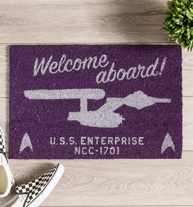 Star Trek Welcome Aboard Door Mat