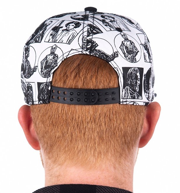 Star Wars Comic Snapback Cap With Metal Logo Star Wars Comic Snapback Cap With Metal Logo