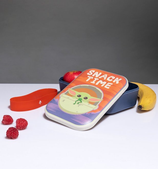 Star Wars Mandalorian The Child Snack Time Bamboo Lunch Box from Funko Star Wars Mandalorian The Child Snack Time Bamboo Lunch Box from Funko