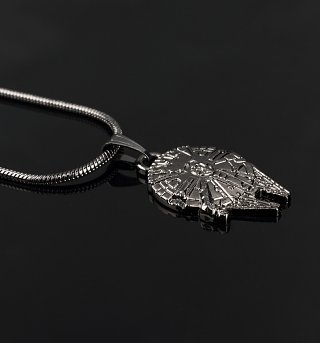 Star Wars Millennium Falcon Pendant Necklace Star Wars Millennium Falcon Pendant Necklace