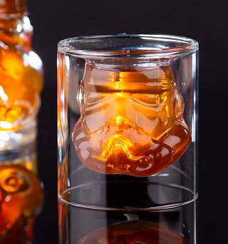 Star Wars Original Stormtrooper Glass Tumbler Star Wars Original Stormtrooper Glass Tumbler